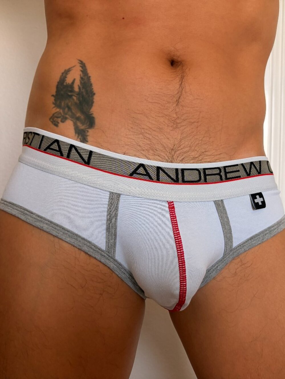 Andrew Christian Vintage Briefs Medium White NEW